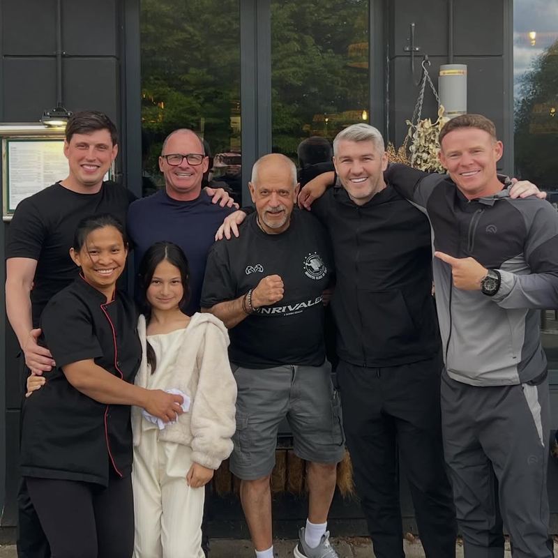 Liam Smith and friends at May's Thai